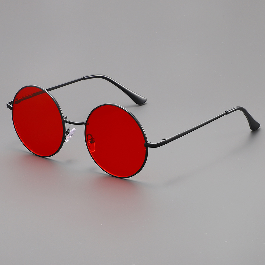 Metal Photo Panel - Fashion Round Sunglasses Men Women Vintage