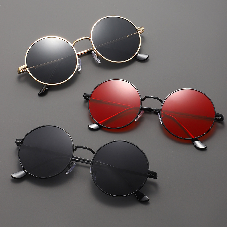 Fashion Round Sunglasses Men W - Metal Photo Panel のレビューと価格
