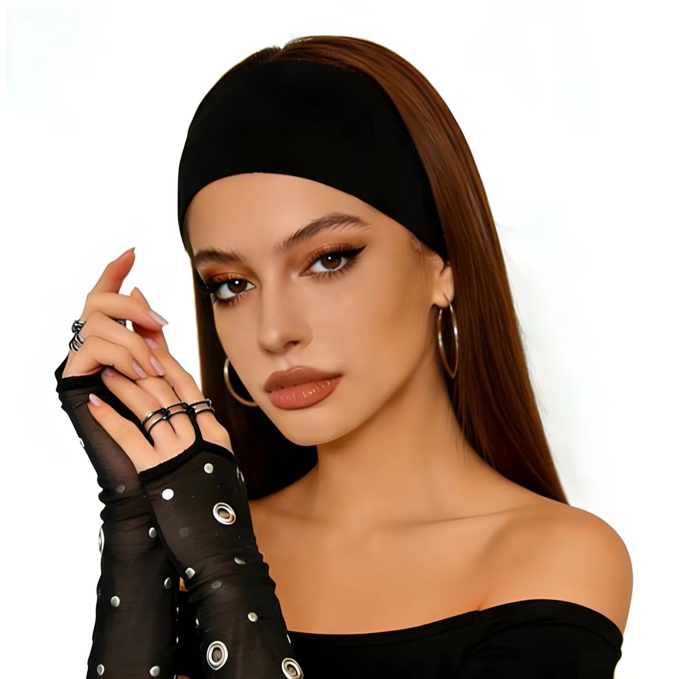 1pc black and white triangle h - Bandana Blank White のレビューと価格