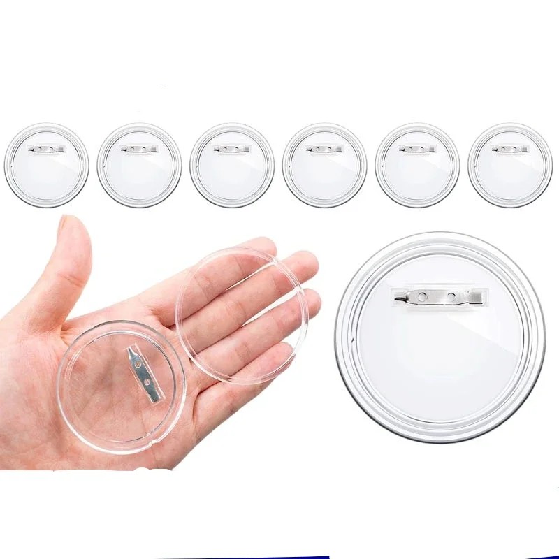 30pcs acrylic blank badge pin  - Button Badge Blank のレビューと価格