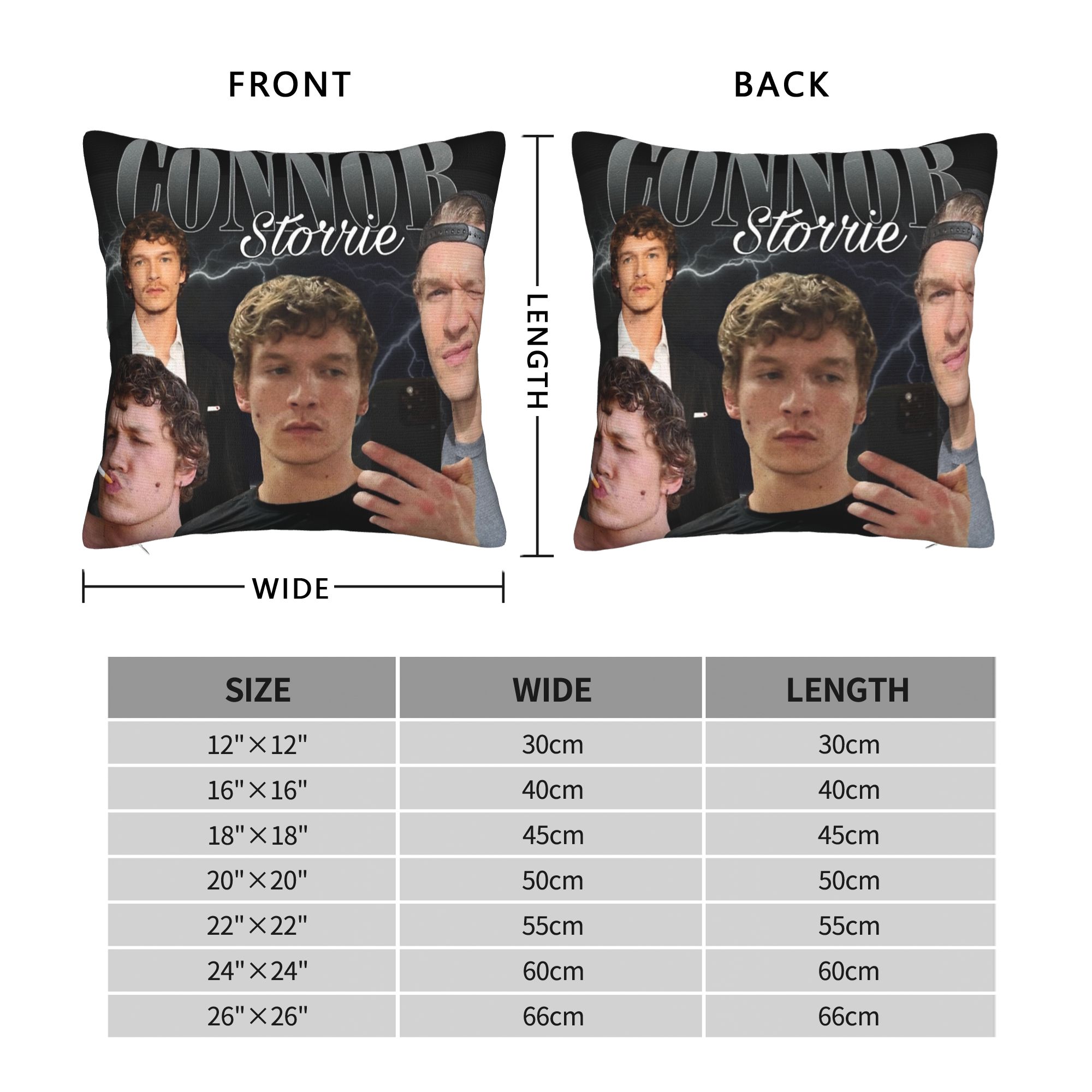 Connor Storrie Heated Rivalry  - Pillow Cover Sublimation のレビューと価格