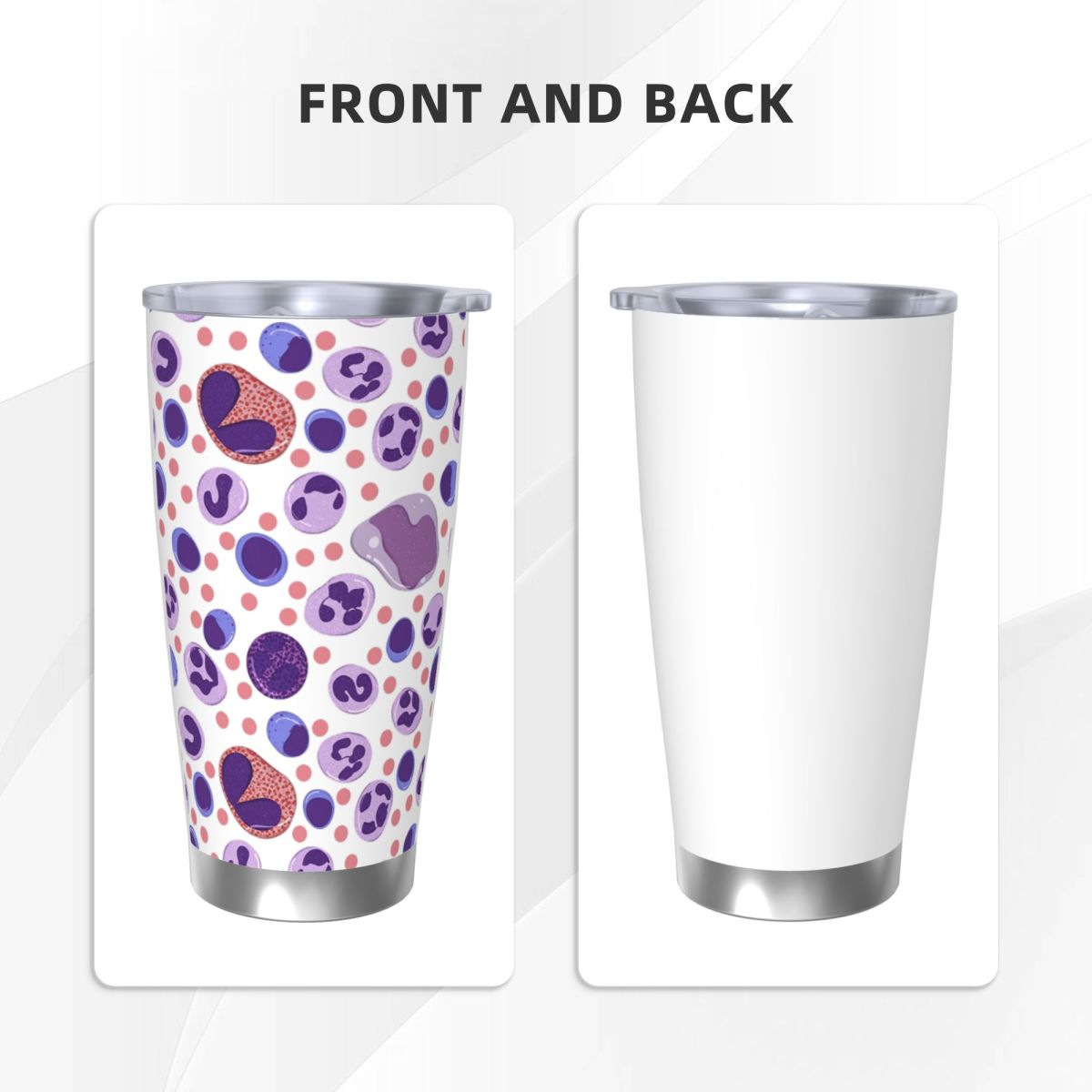 Large White Blood Cell Pattern - Tumbler 20Oz White のレビューと価格