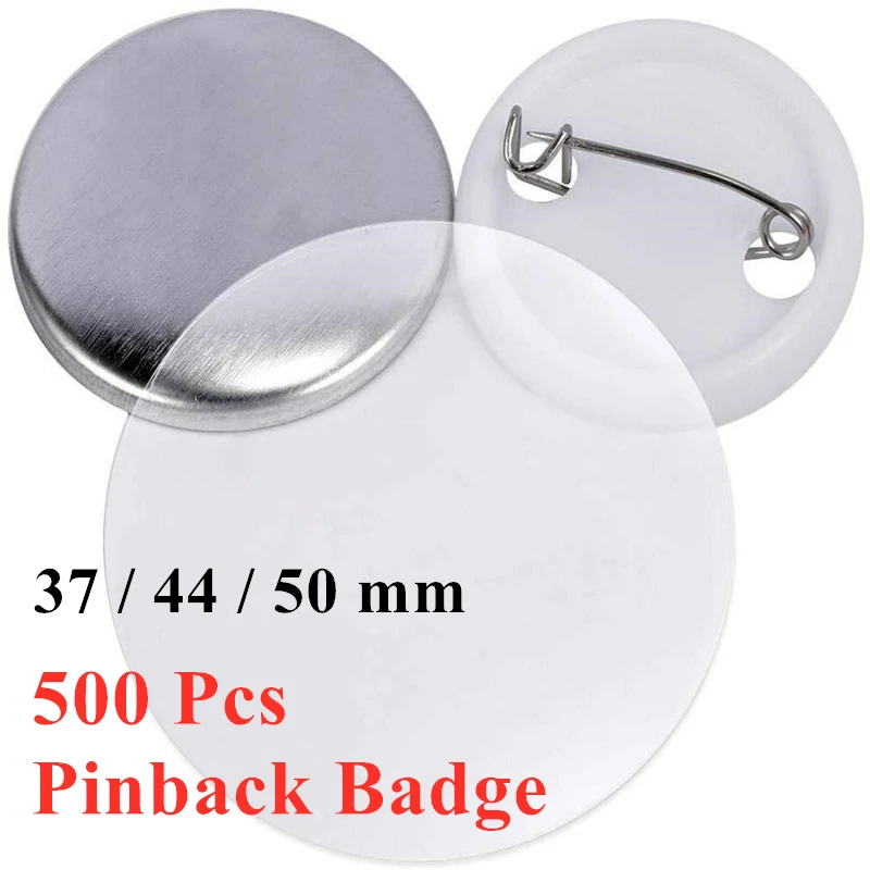 500Pcs/set Blank Badge Pinback - Button Badge Blank のレビューと価格