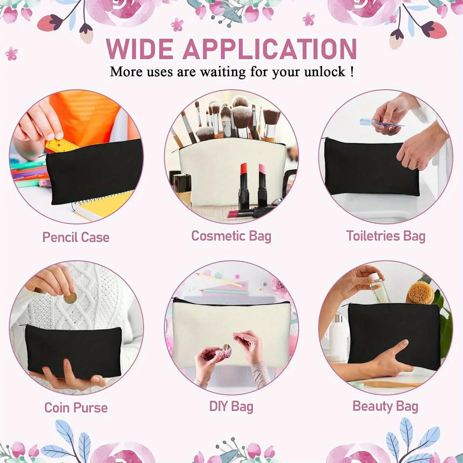 20pcs Sublimation Blank Makeup - Tote Bag Sublimation のレビューと価格