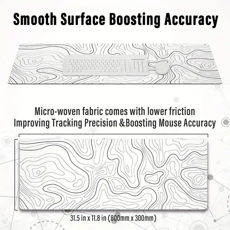 1PC Large Mouse Pads For Desk, - Mouse Pad Blank Sublimation のレビューと価格