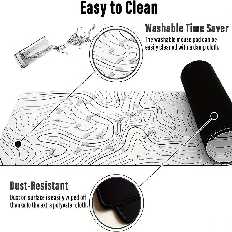 1PC Large Mouse Pads For Desk, - Mouse Pad Blank Sublimation のレビューと価格
