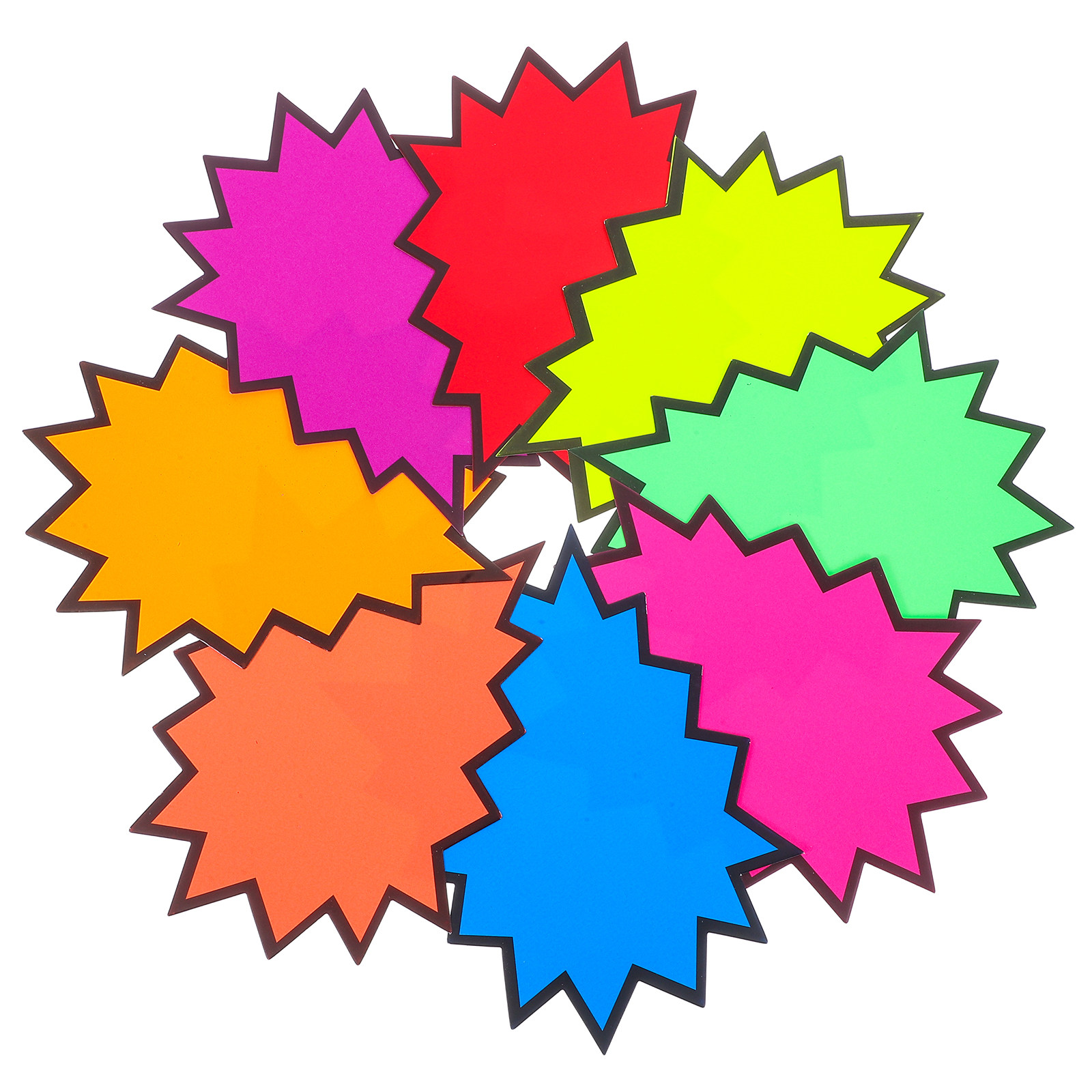 80Pcs Vibrant Fluorescent Burs - Yard Sign Blank のレビューと価格