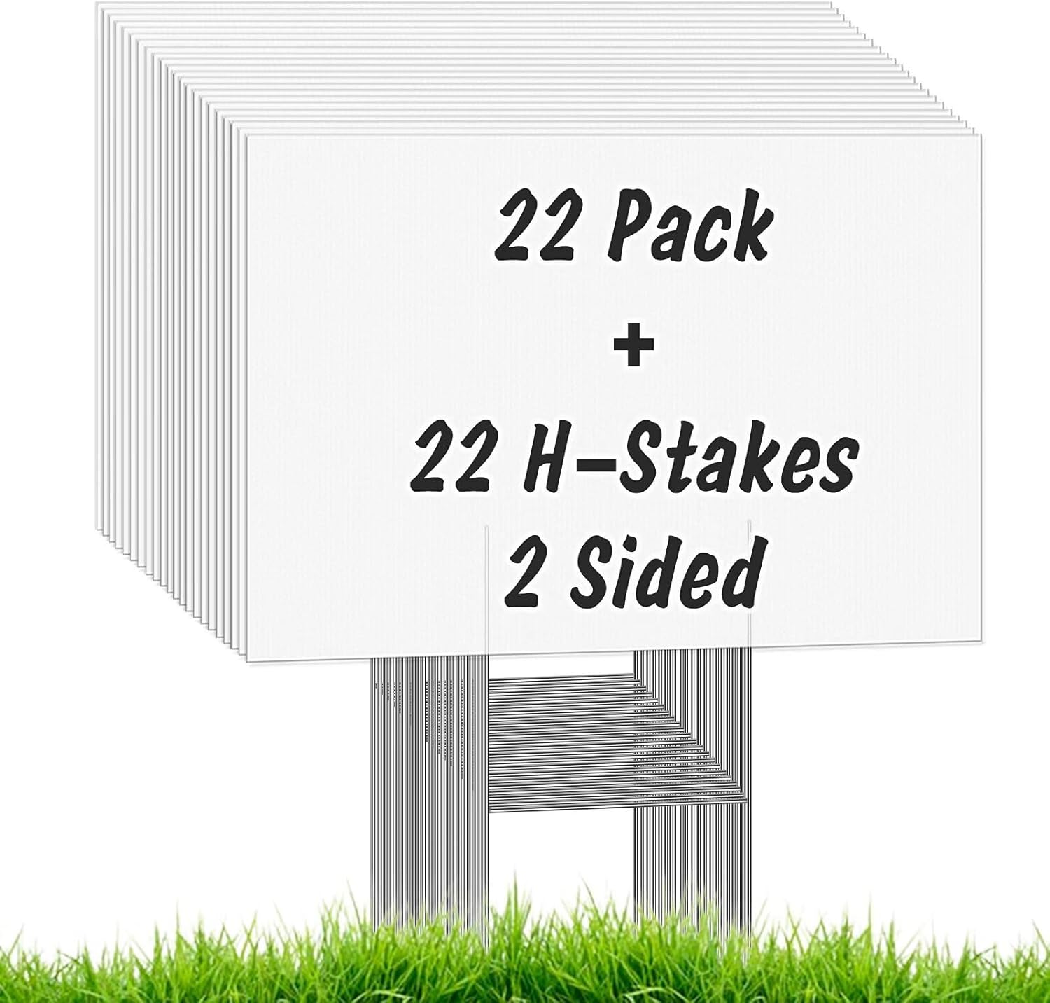 22Pcs Blank Yard Signs with St - Yard Sign Blank のレビューと価格