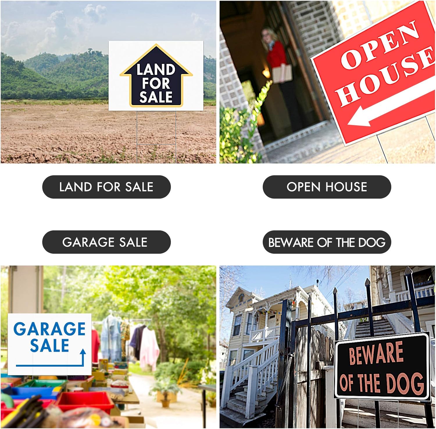 22Pcs Blank Yard Signs with St - Yard Sign Blank のレビューと価格