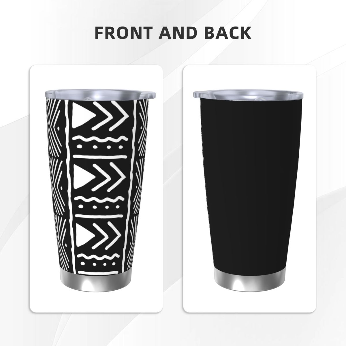 Black And White African Bogola - Tumbler 20Oz White のレビューと価格