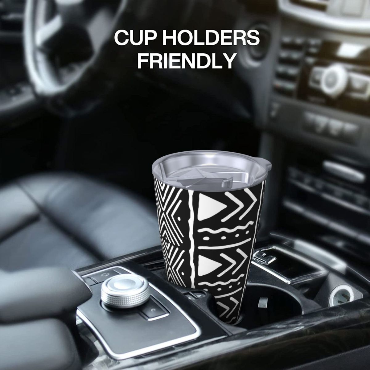 Black And White African Bogola - Tumbler 20Oz White のレビューと価格