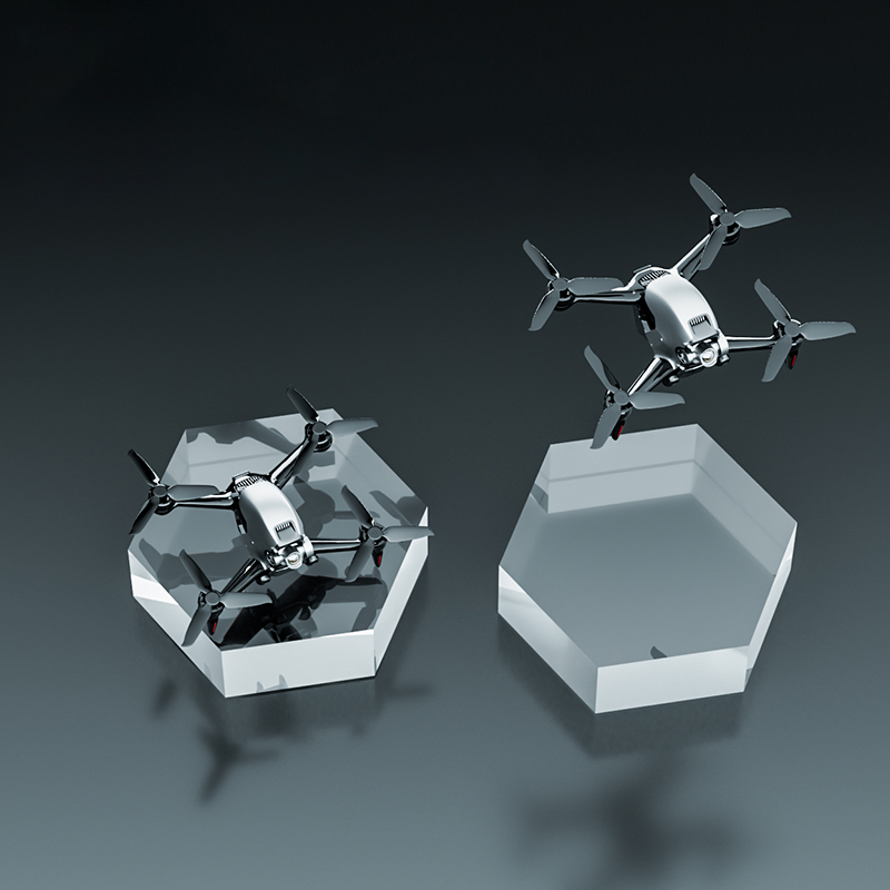 Clear Polished Hexagonal Acryl - Photo Acrylic Block のレビューと価格