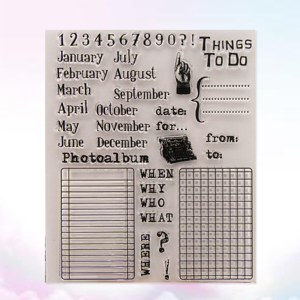 Calendar Date Silicone Stamp C - Photo Acrylic Block のレビューと価格