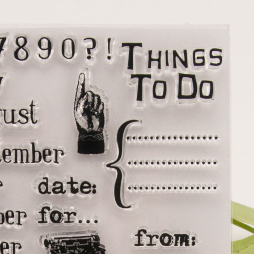 Calendar Date Silicone Stamp C - Photo Acrylic Block のレビューと価格