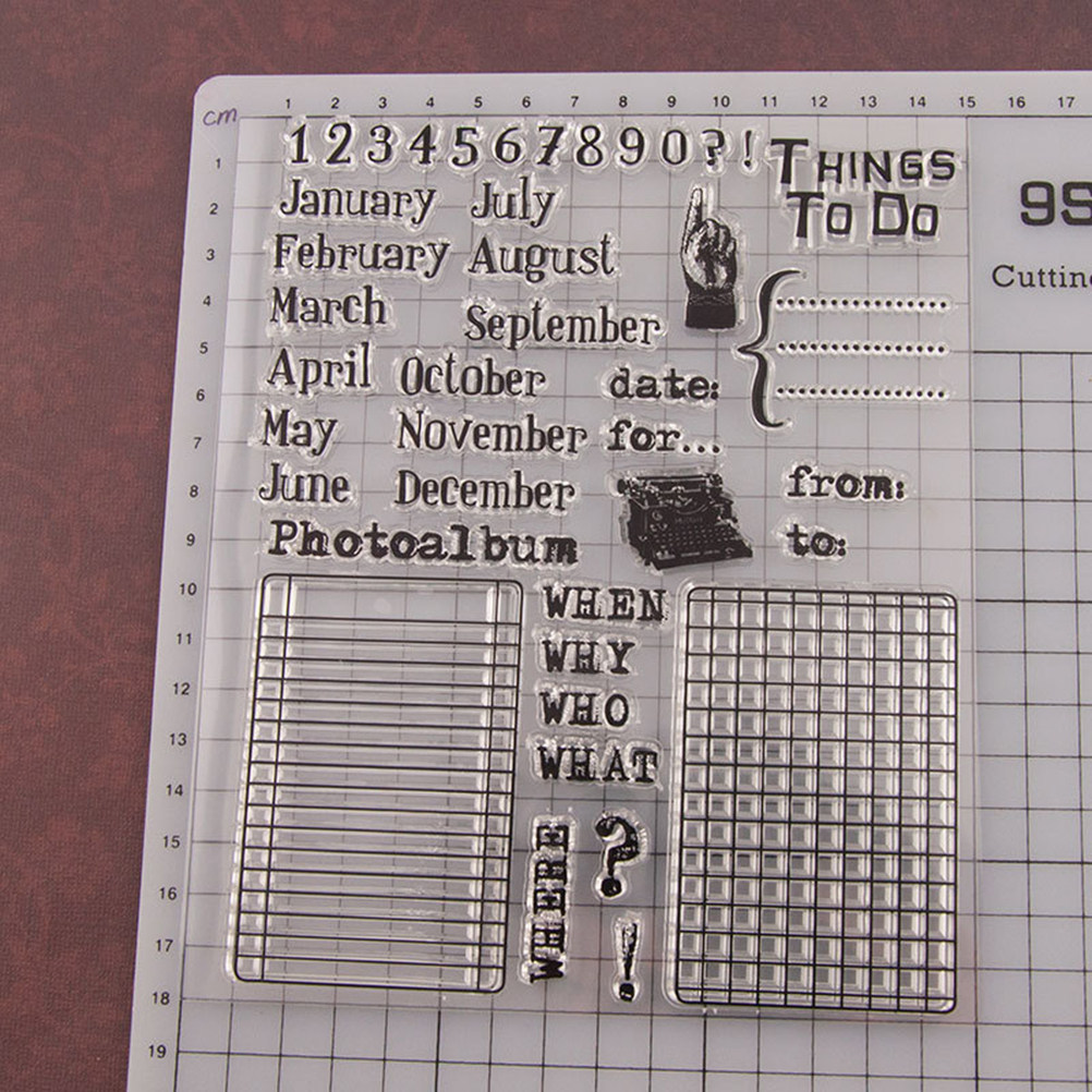 Calendar Date Silicone Stamp C - Photo Acrylic Block のレビューと価格