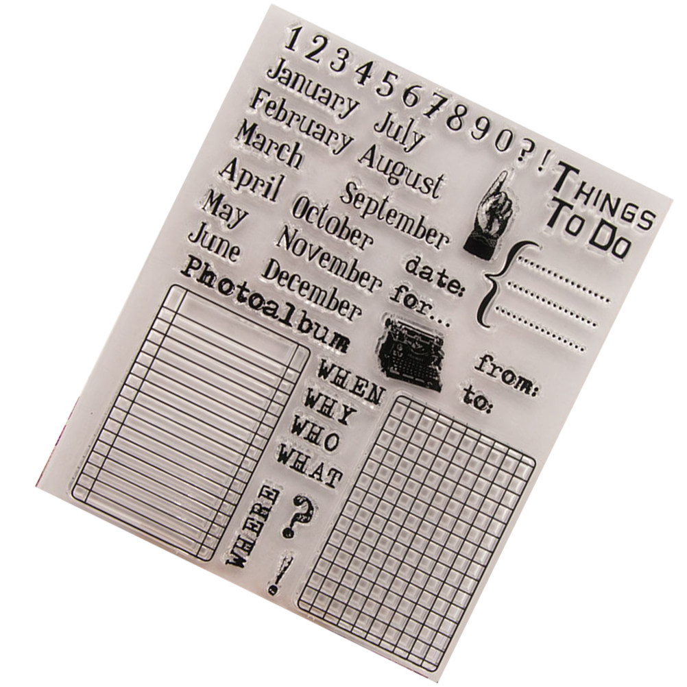 Calendar Date Silicone Stamp C - Photo Acrylic Block のレビューと価格