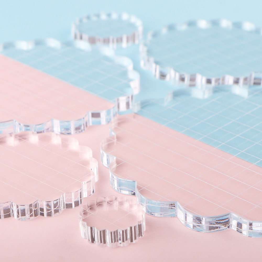 3pcs Clear Acrylic Stamp Block - Photo Acrylic Block のレビューと価格