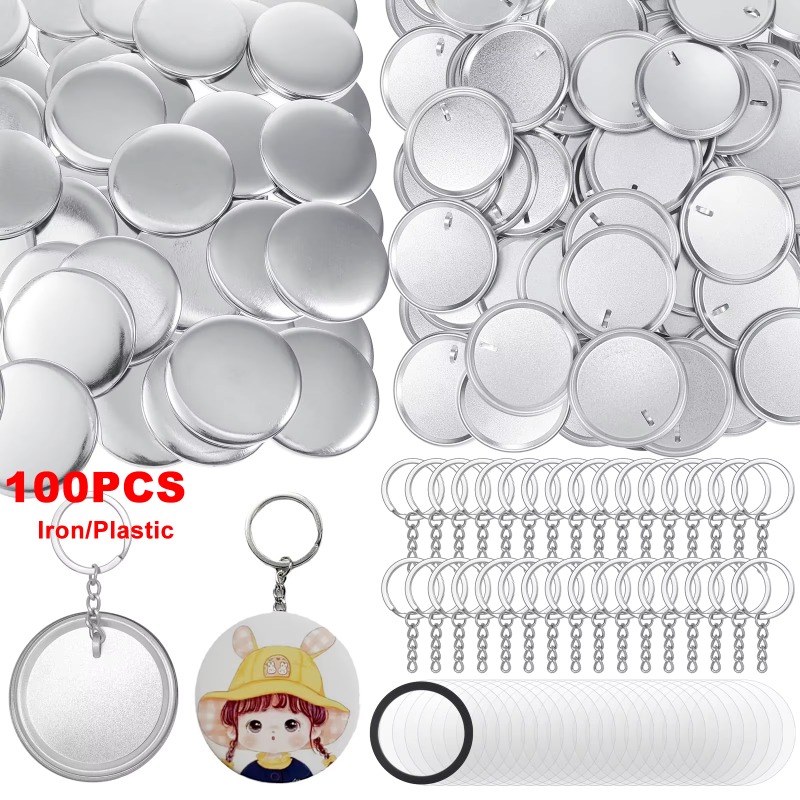 100 Sets 58 Mm/ 44 Mm Button M - Button Badge Blank のレビューと価格