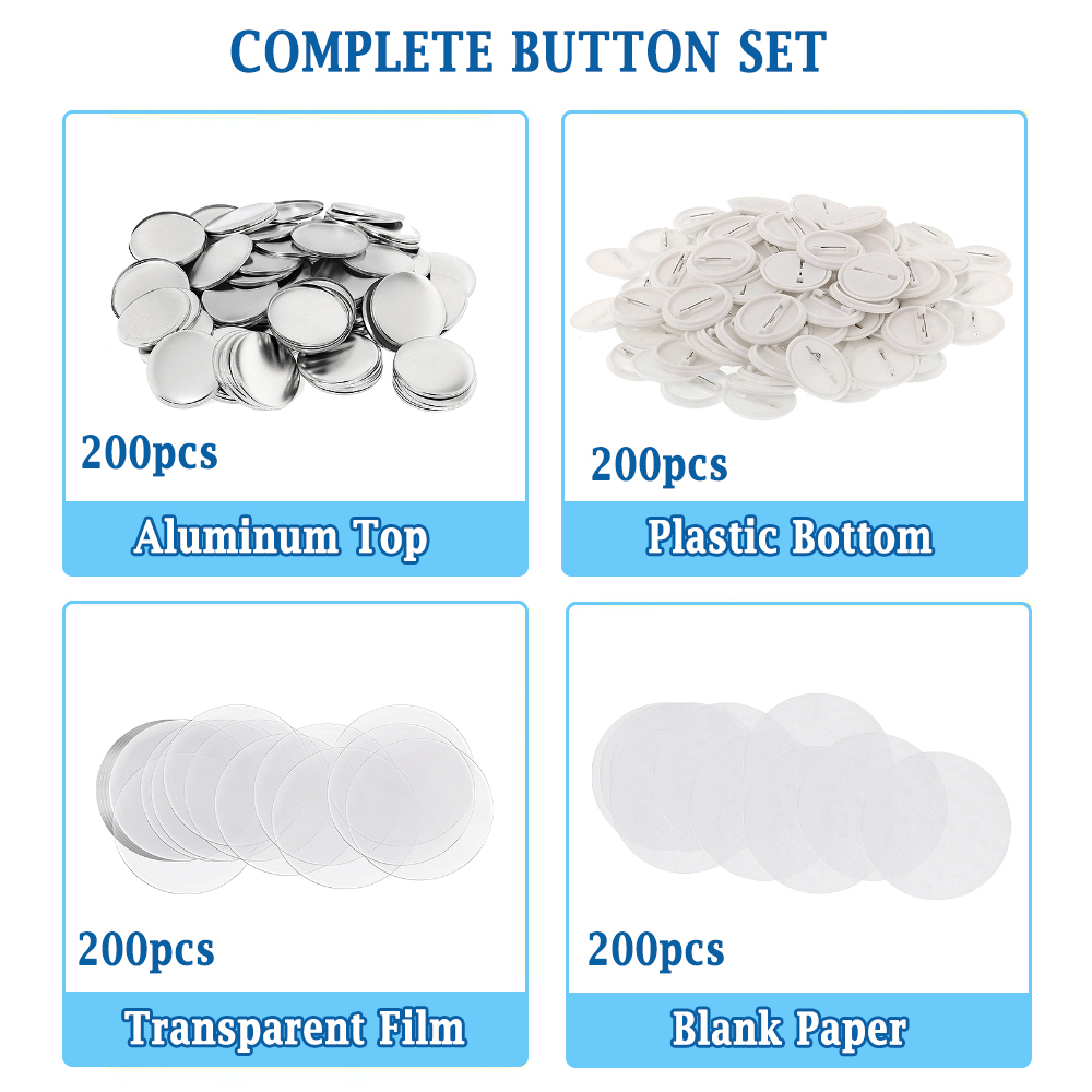 200pcs DIY Round Badge Making  - Button Badge Blank のレビューと価格