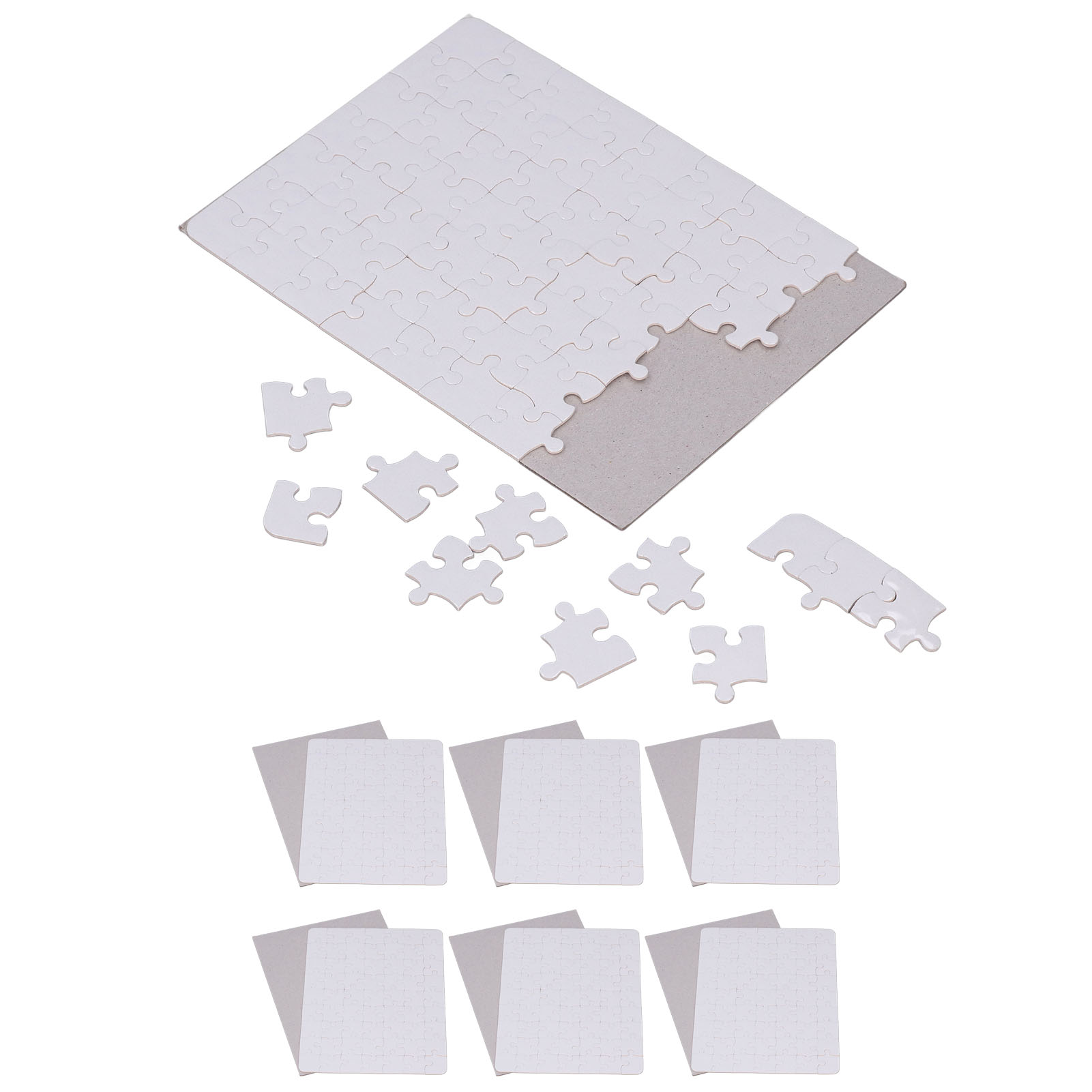 6 Set Blank Puzzles 13x18cm Wh - Puzzle Blank White のレビューと価格