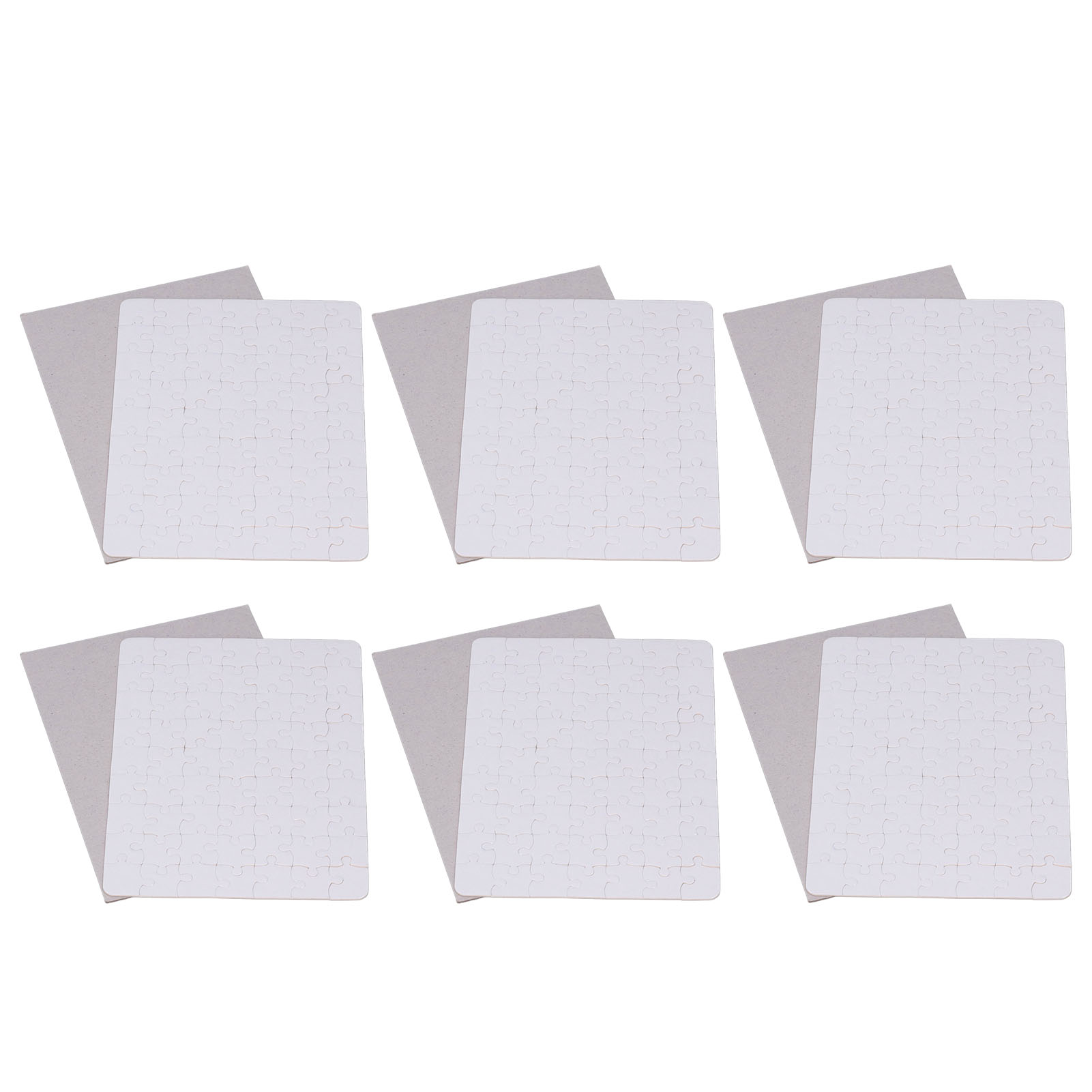 6 Set Blank Puzzles 13x18cm Wh - Puzzle Blank White のレビューと価格