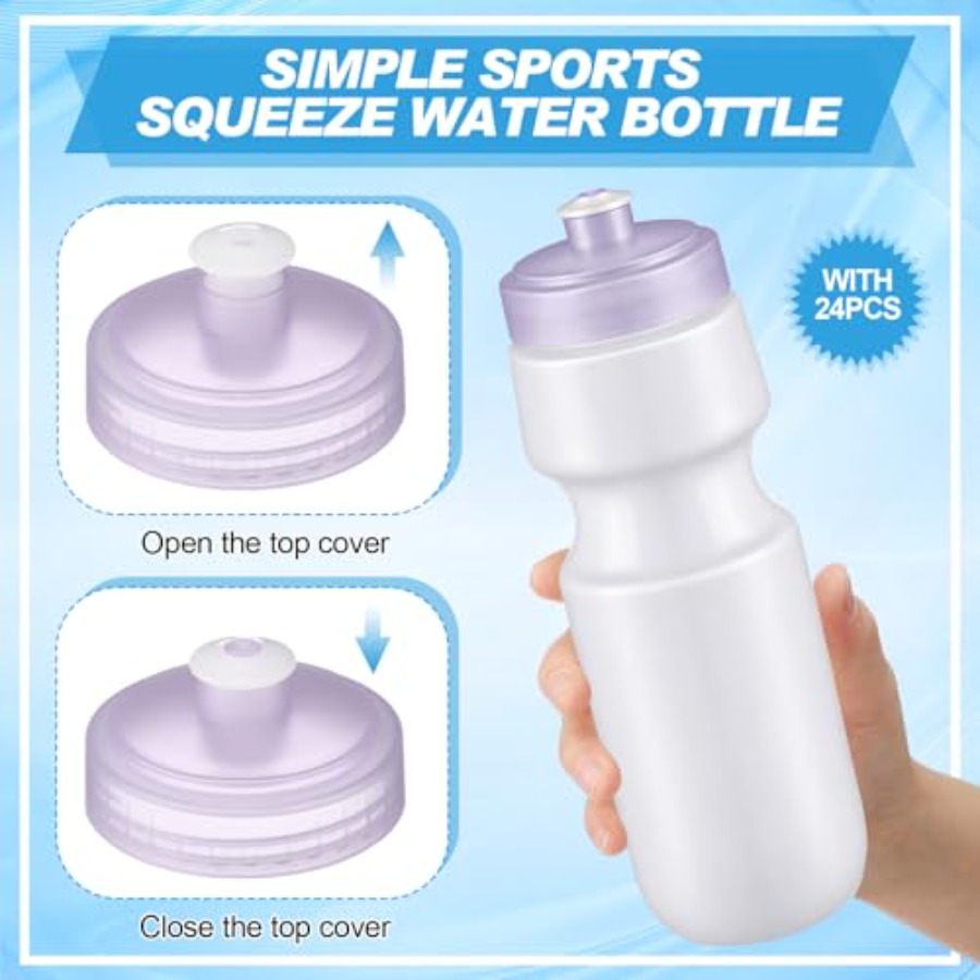 24 Pcs Sports Water Bottles Bu - Water Bottle Blank のレビューと価格