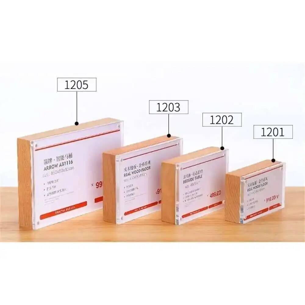 Desk Price Card Display Magnet - Photo Acrylic Block のレビューと価格