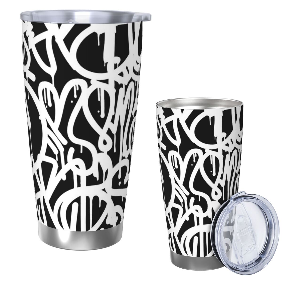 1pc Stainless Steel Water Bott - Tumbler 20Oz White のレビューと価格