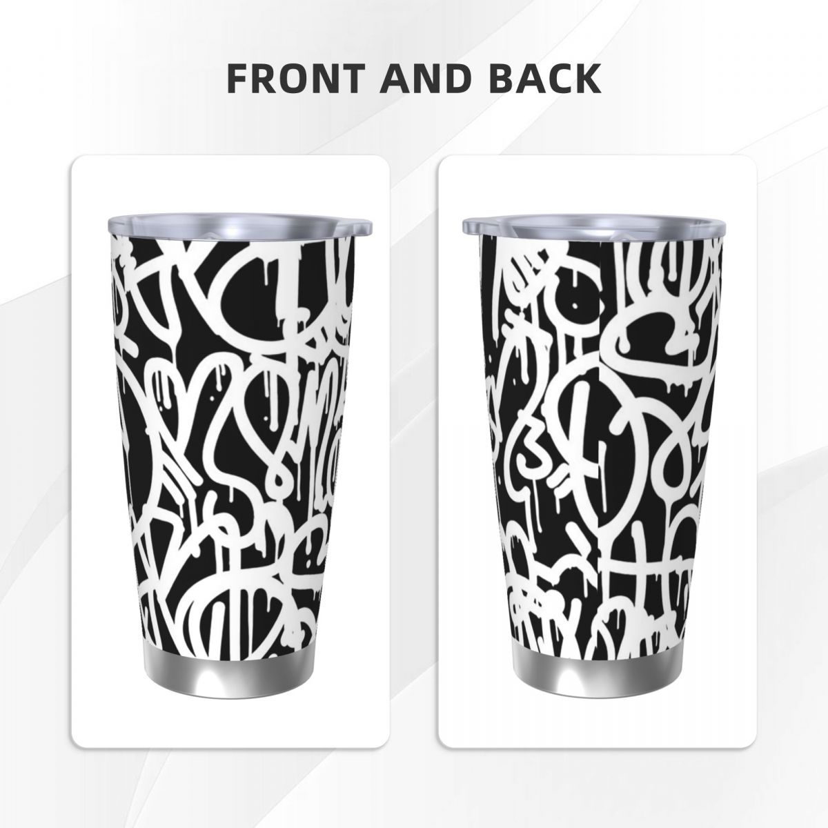 1pc Stainless Steel Water Bott - Tumbler 20Oz White のレビューと価格