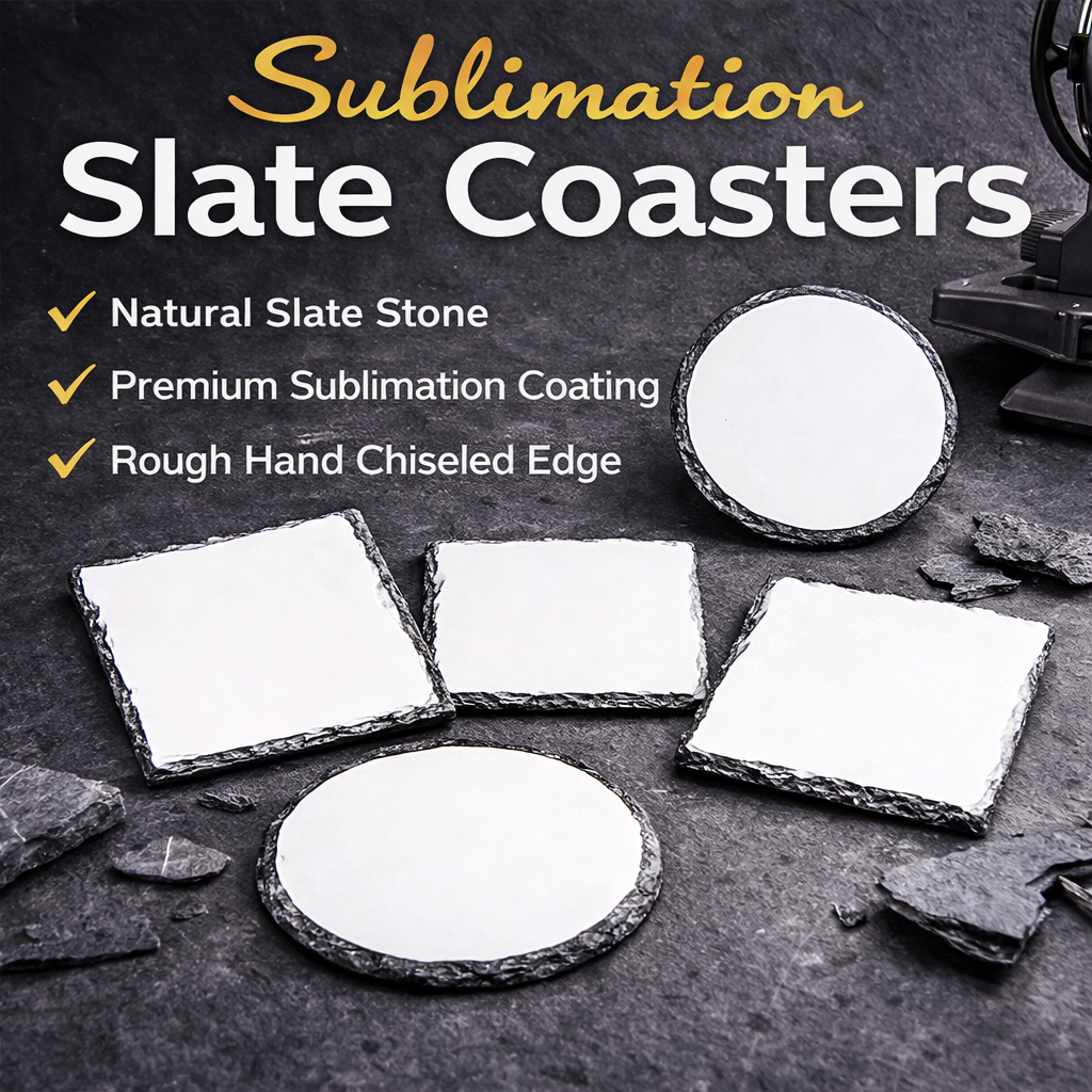 Round Sublimation Slate Coaste - Coaster Sublimation Blank のレビューと価格