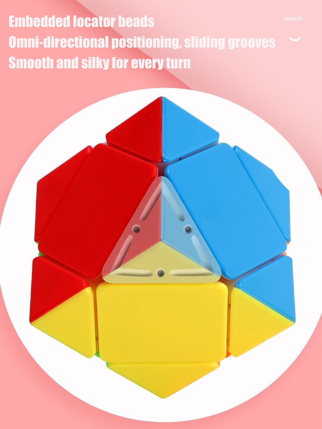 SENGSO Skewb Speed Cube Sticke - Puzzle Blank White のレビューと価格