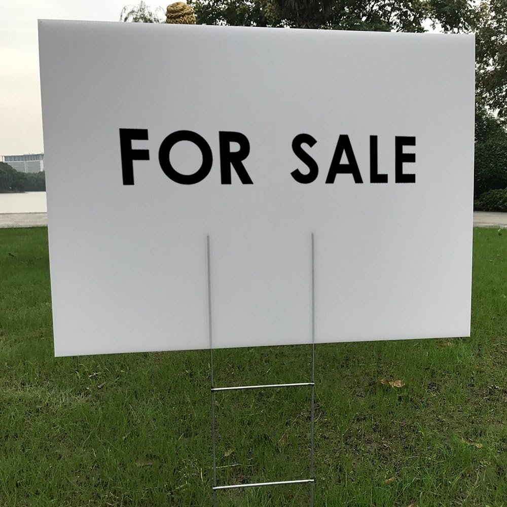 6 Pack 24x18 White Blank Lawn  - Yard Sign Blank のレビューと価格