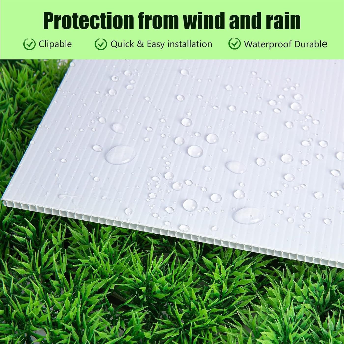 6 Pack 24x18 White Blank Lawn  - Yard Sign Blank のレビューと価格