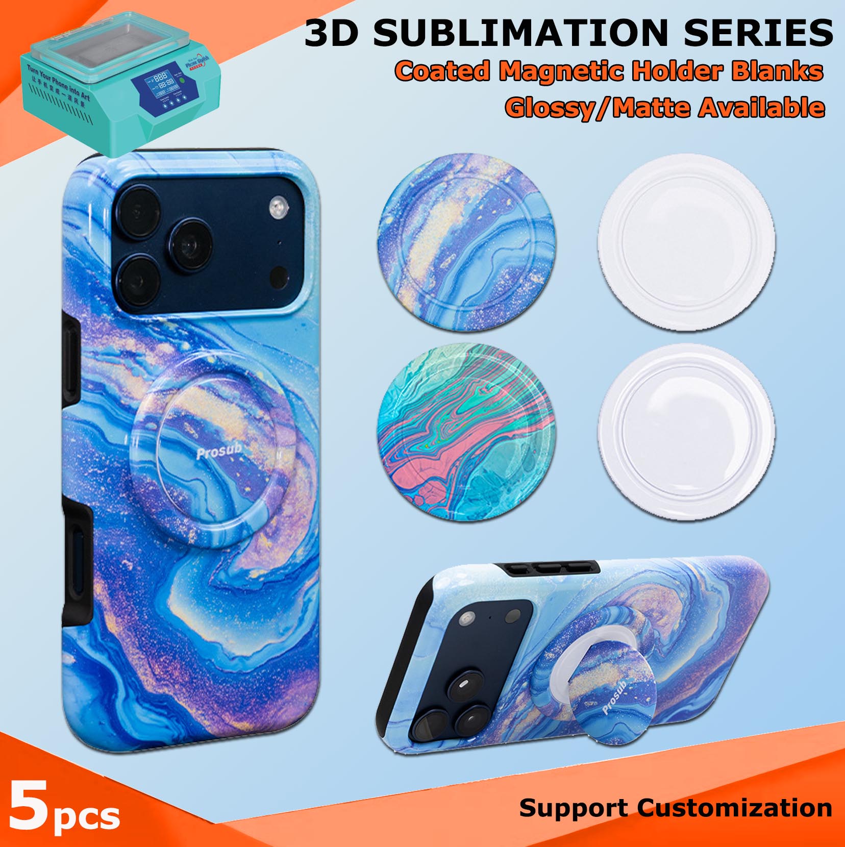 Fonlyu 5pcs Hard PC Magnetic R - Phone Case Blank Print のレビューと価格