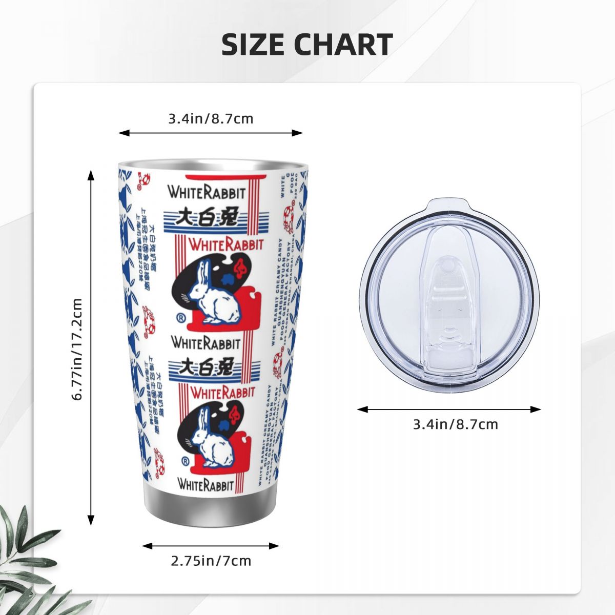 White Rabbit Candy Stainless S - Tumbler 20Oz White のレビューと価格