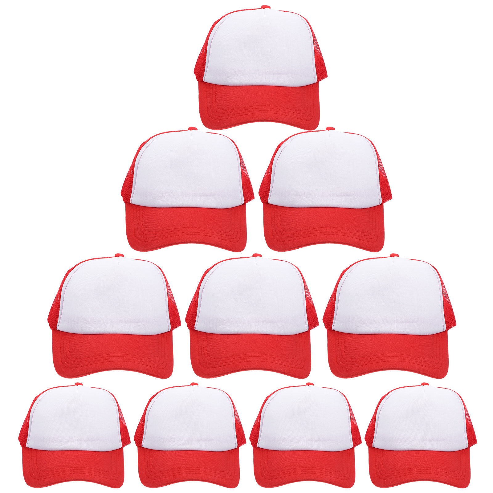 10Pcs Blank Mesh Baseball Caps - Hat Sublimation Blank のレビューと価格