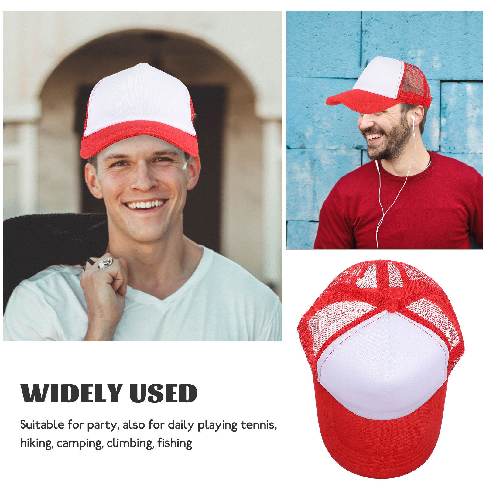 10Pcs Blank Mesh Baseball Caps - Hat Sublimation Blank のレビューと価格