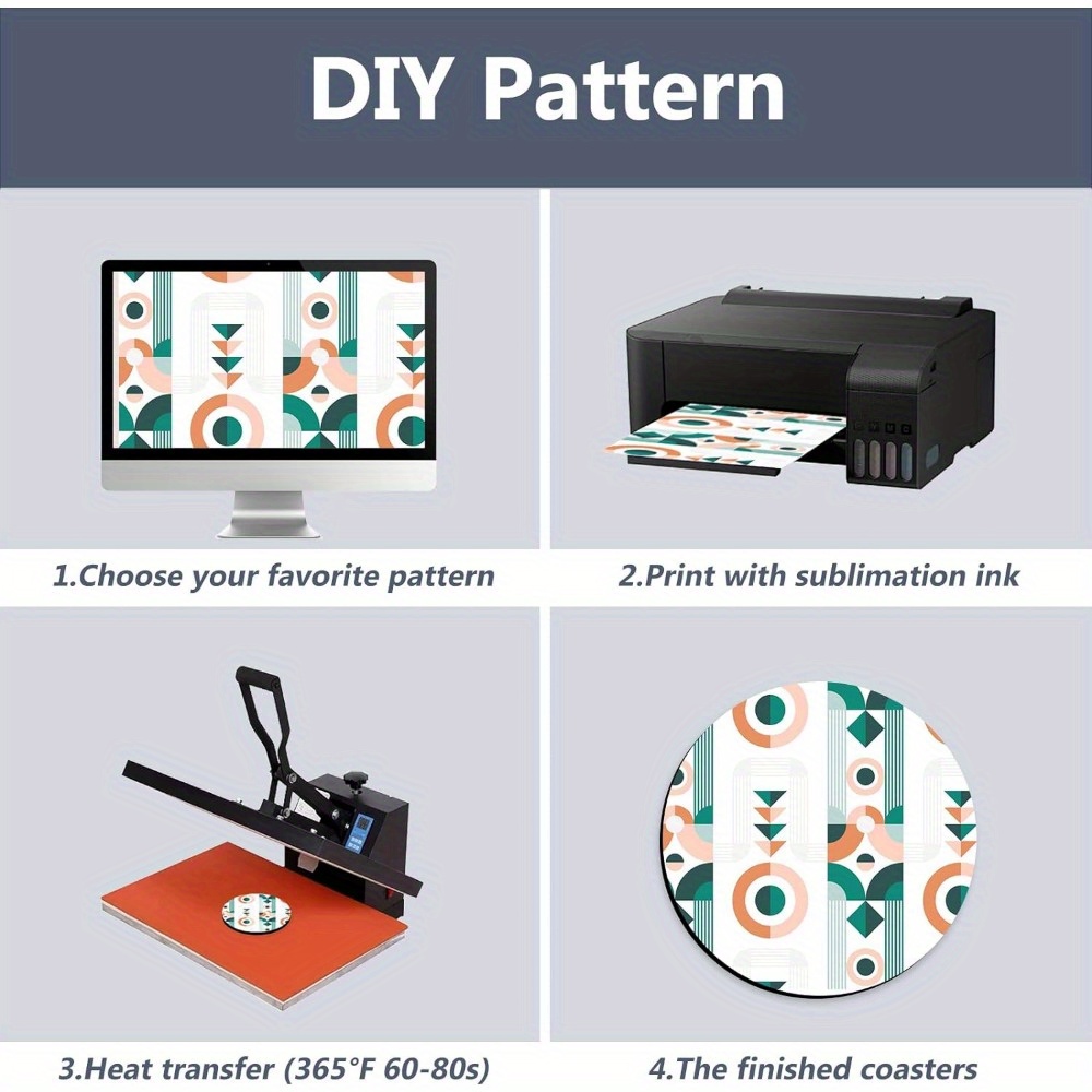 20/60pcs Coasters, Blank Heat- - Coaster Sublimation Blank のレビューと価格