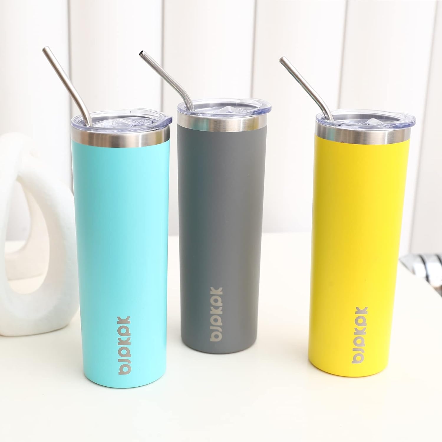 20 oz Skinny Tumbler with Lid, - Tumbler 20Oz White のレビューと価格