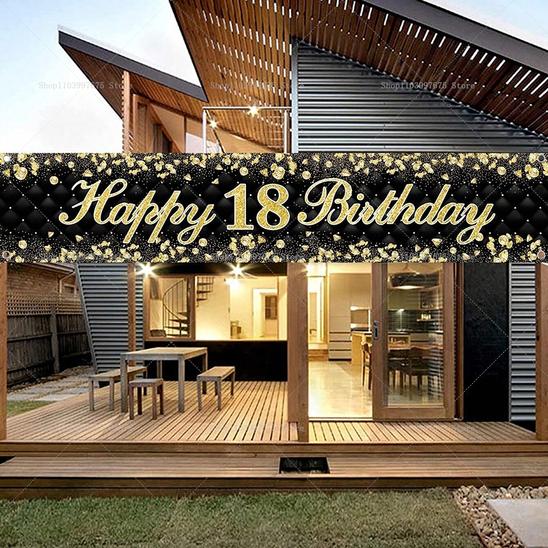 Happy 18th Birthday Banner Dec - Yard Sign Blank のレビューと価格