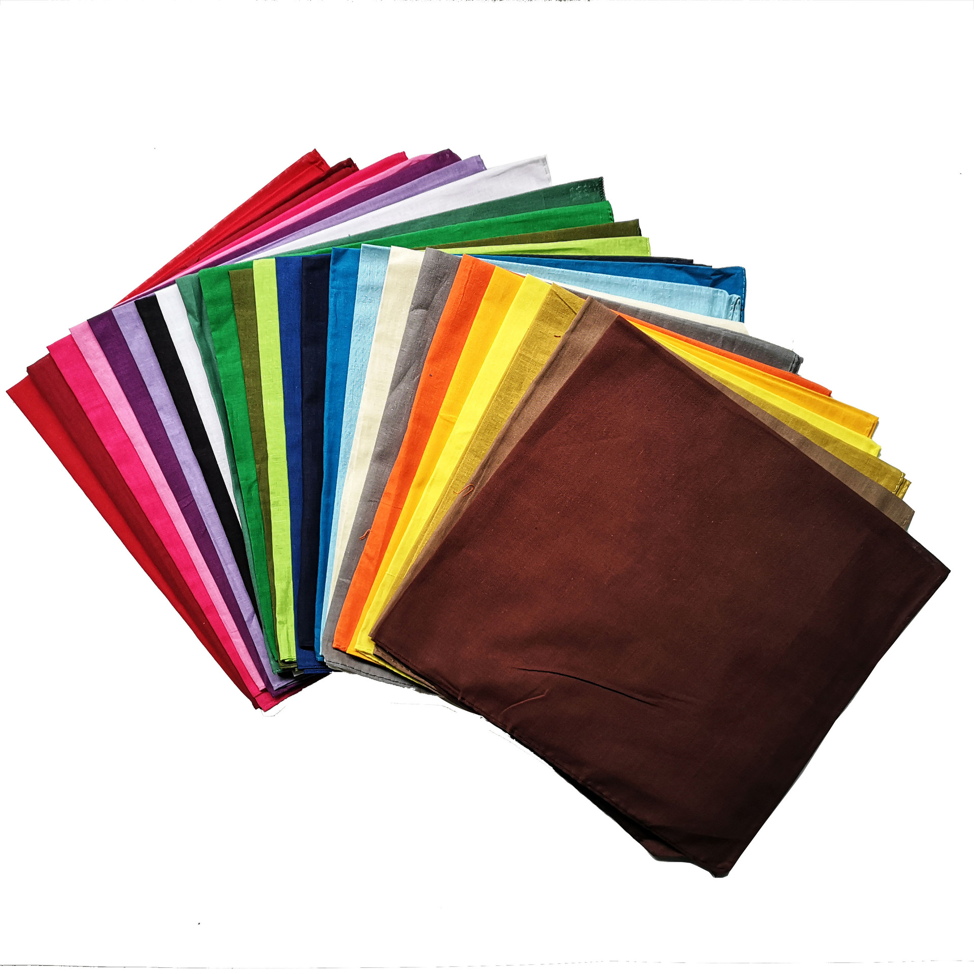 100%Cotton Cotton solid color  - Bandana Blank White のレビューと価格