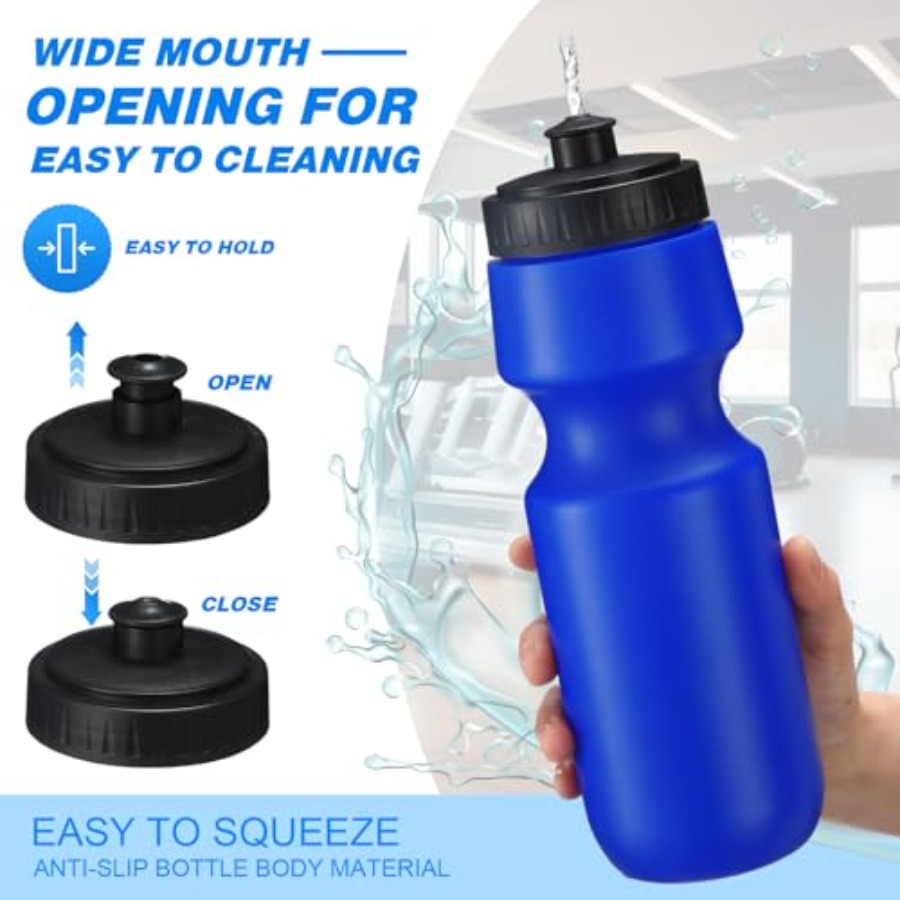 24 Pcs Sports Water Bottles Bu - Water Bottle Blank のレビューと価格