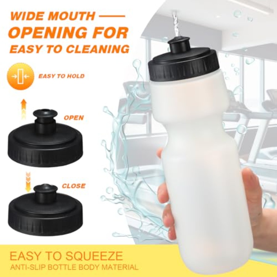 24 Pcs Sports Water Bottles Bu - Water Bottle Blank のレビューと価格