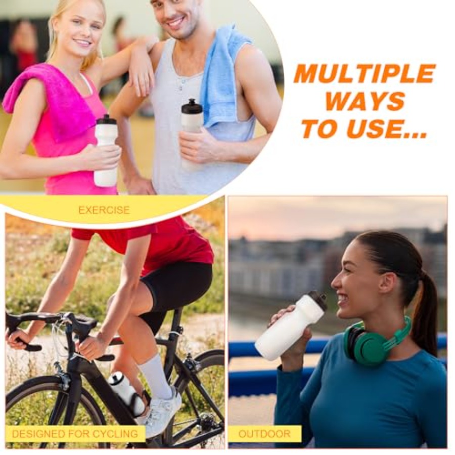 24 Pcs Sports Water Bottles Bu - Water Bottle Blank のレビューと価格