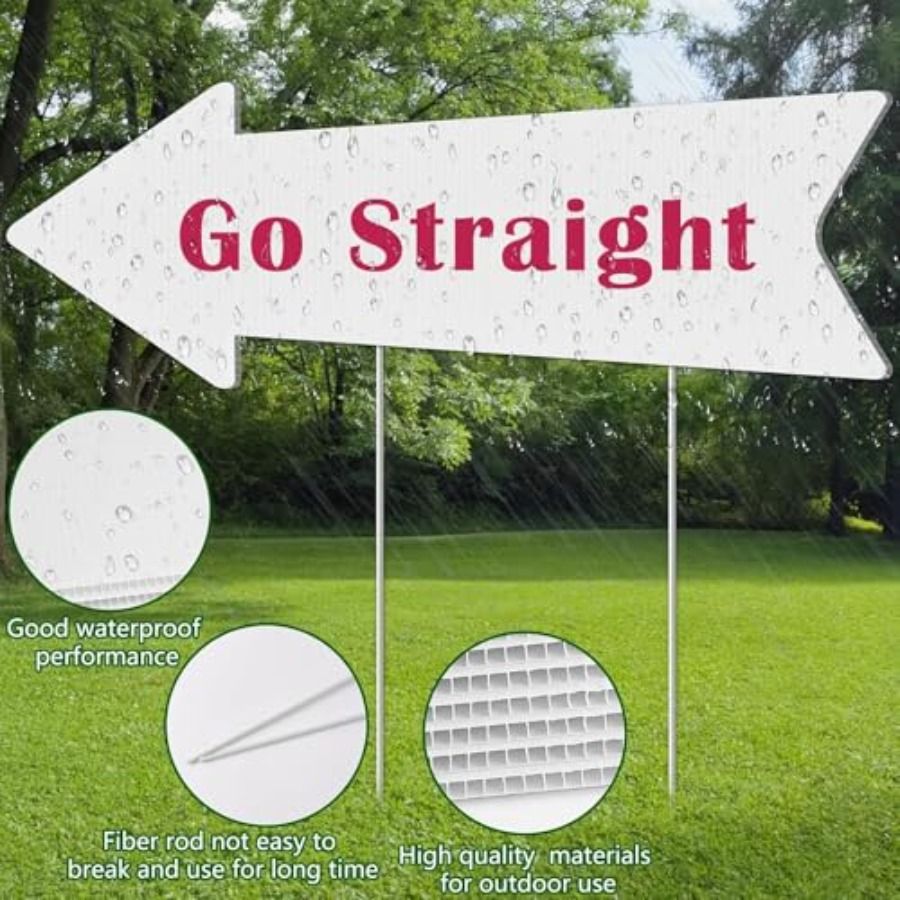 Blank-Arrow-Signs with Stakes  - Yard Sign Blank のレビューと価格