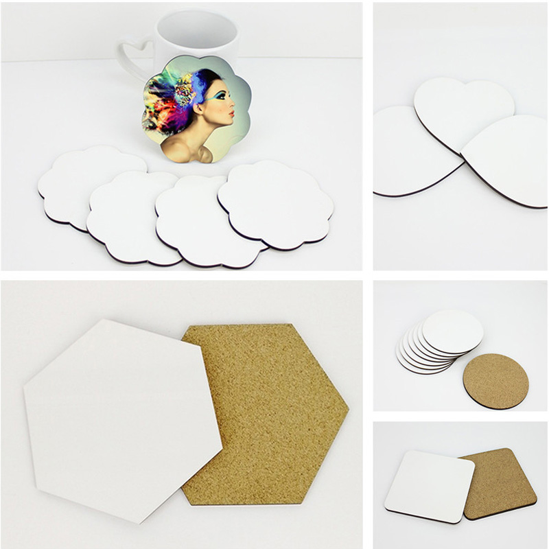 100Pcs/Lot DIY Sublimation Bla - Coaster Sublimation Blank のレビューと価格