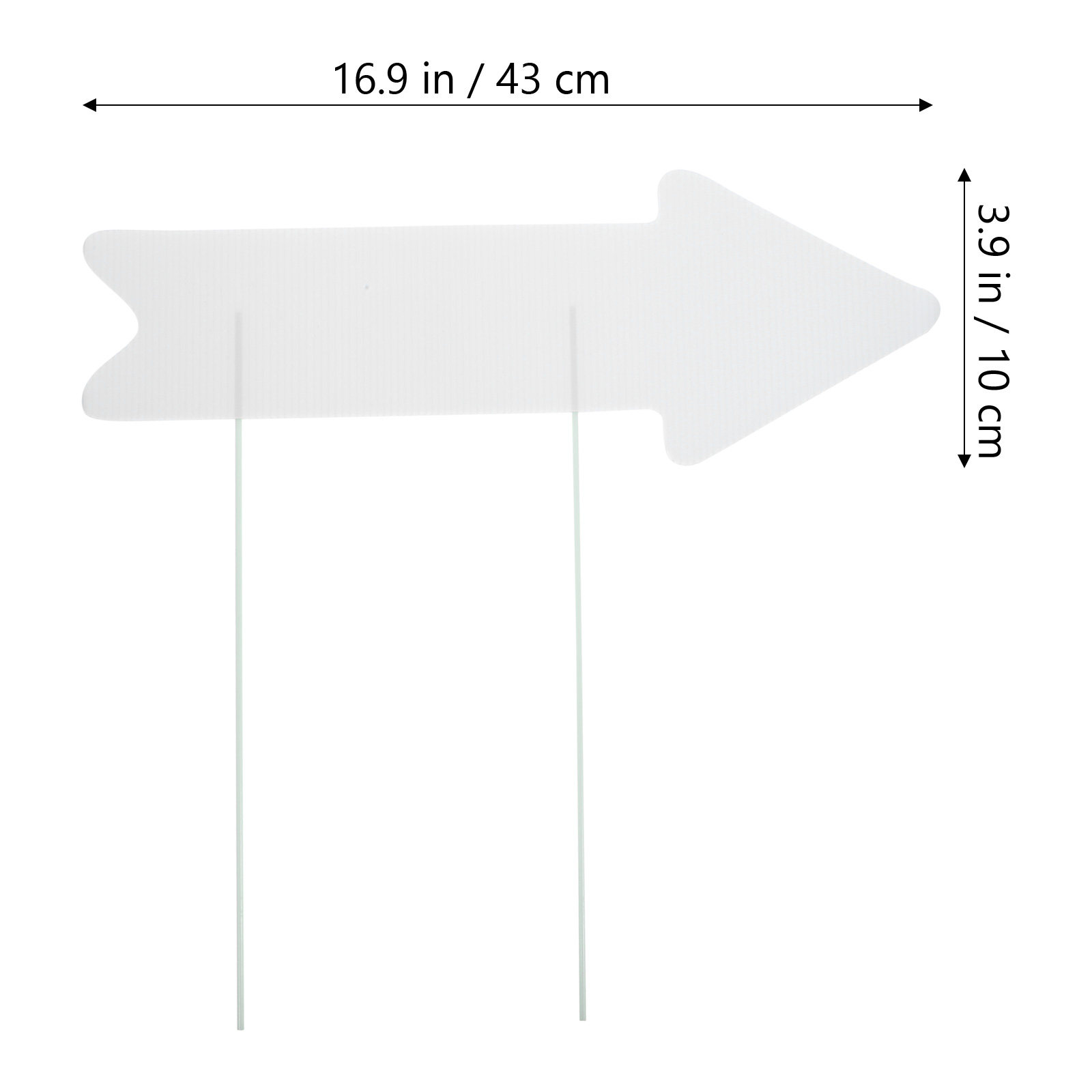 5Pcs Blank Plastic Yard Signs  - Yard Sign Blank のレビューと価格