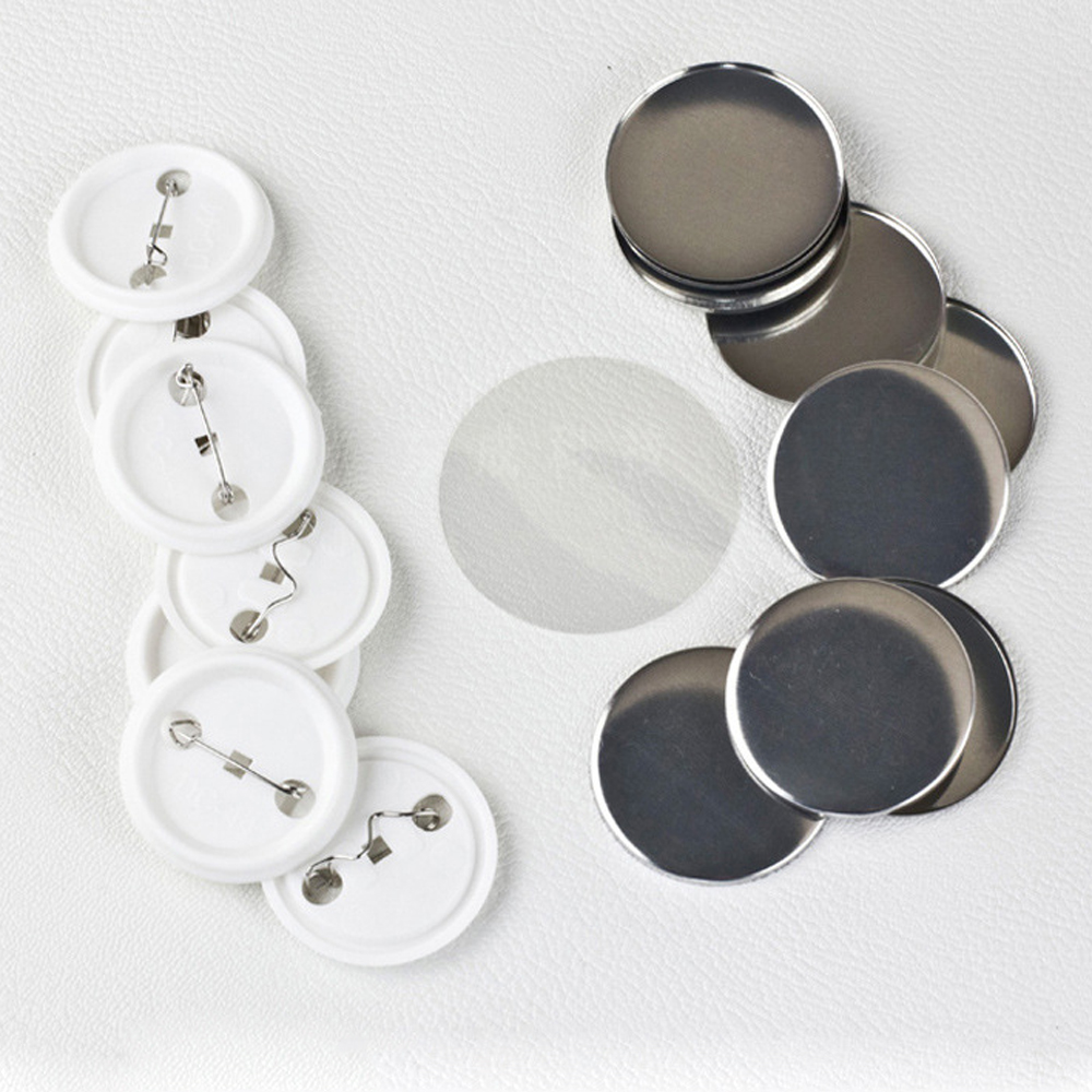 100Pcs/set Plastic Blank Badge - Button Badge Blank のレビューと価格