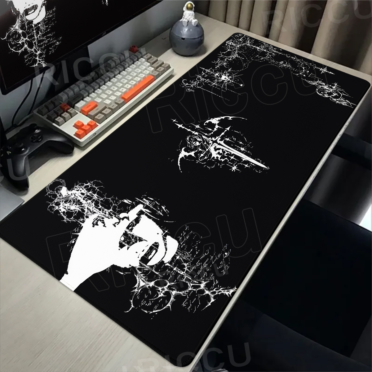 Cool Sword Art Desk Mat Large  - Mouse Pad Blank Sublimation のレビューと価格