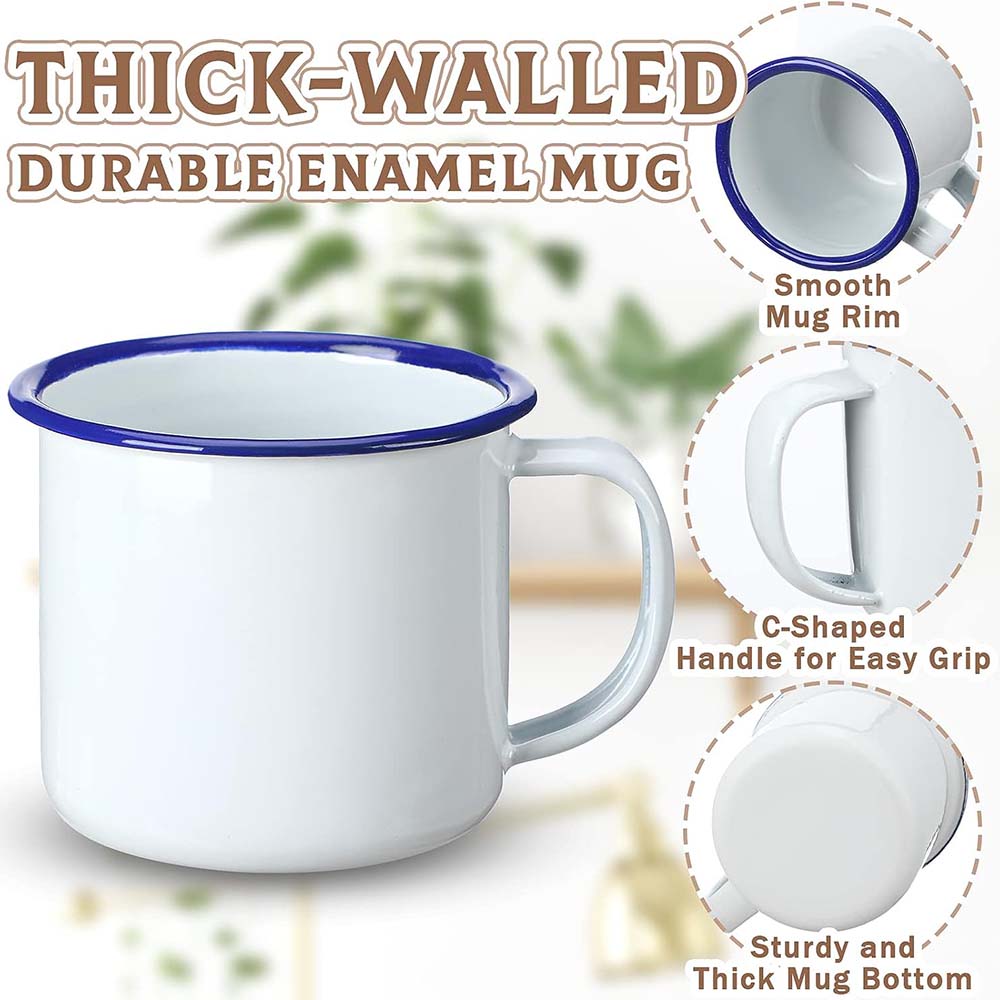 Mini Enamel Camping Coffee Mug - Sublimation Mug White のレビューと価格